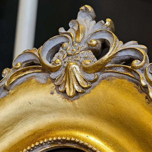 RESIN, 4x6 BAROQUE PHOTO FRAME, GOLD