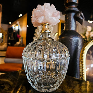 8" ALEXANDER LARGE STONE AND GLASS BOTTLE