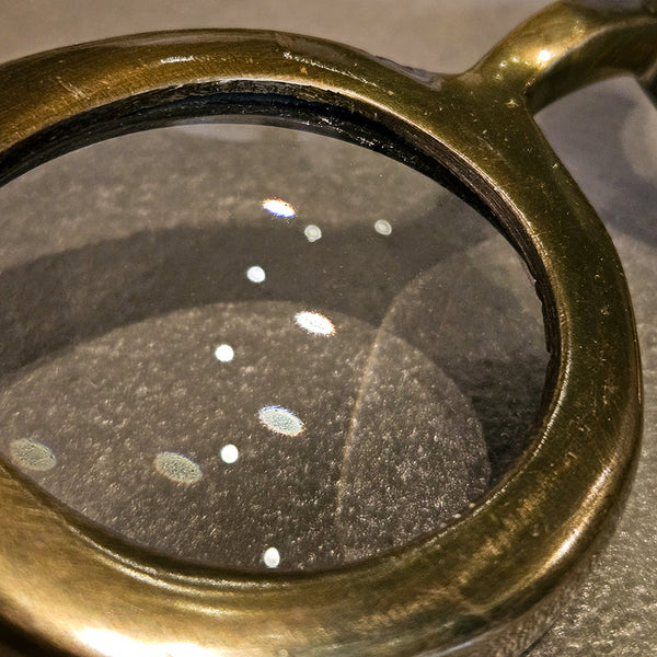 9" SHIMON MAGNIFYING GLASSES W/ENGINEERED STONE