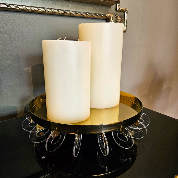 16" SUNDERLAND GOLD BOWL WITH ACRYLIC RING BASE