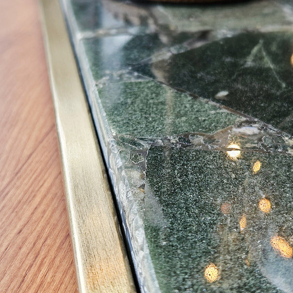 18" TIMOR GREEN SMALL AGATE TRAY