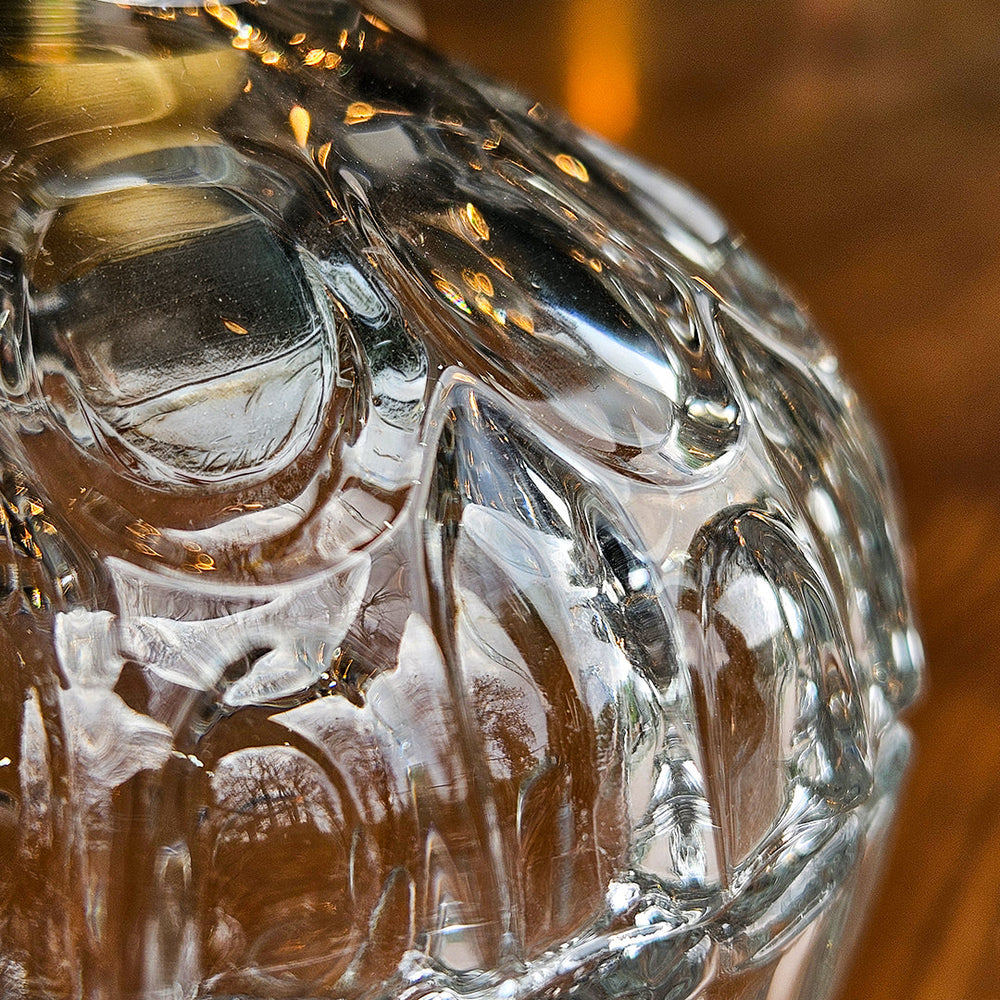 6" STELLA SMALL STONE AND GLASS JAR