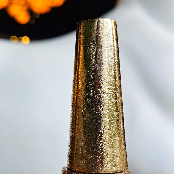S/3 10/13/17" TALIS GOLD GLASS BOTTLES