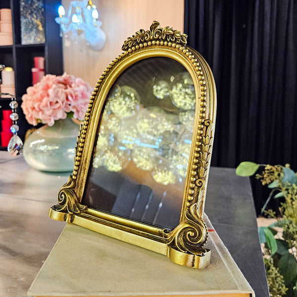 5X7 ORNATE ARCH PHOTO FRAME, GOLD