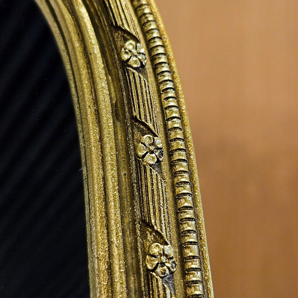 5X7" MIRROR IN GILDED BOW ARCH FRAME, GOLD