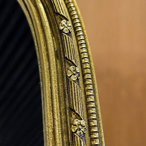 5X7" MIRROR IN GILDED BOW ARCH FRAME, GOLD
