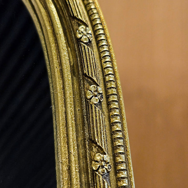 5X7" MIRROR IN GILDED BOW ARCH FRAME, GOLD