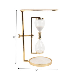 CHENA GOLD HOURGLASS TABLE