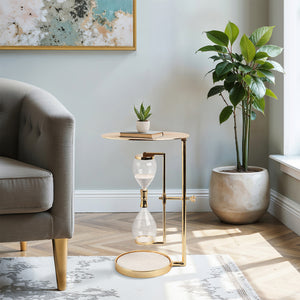 CHENA GOLD HOURGLASS TABLE