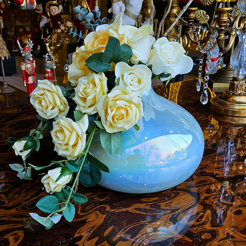 FLORERO DE ROSAS AMARILLAS